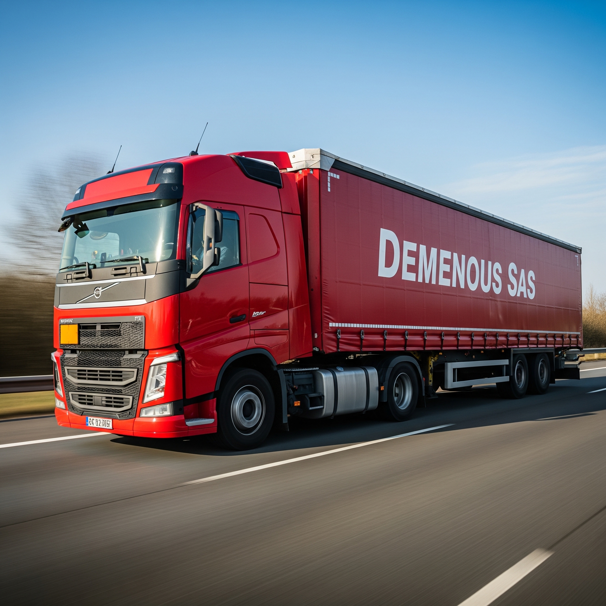 Camion de transport moderne